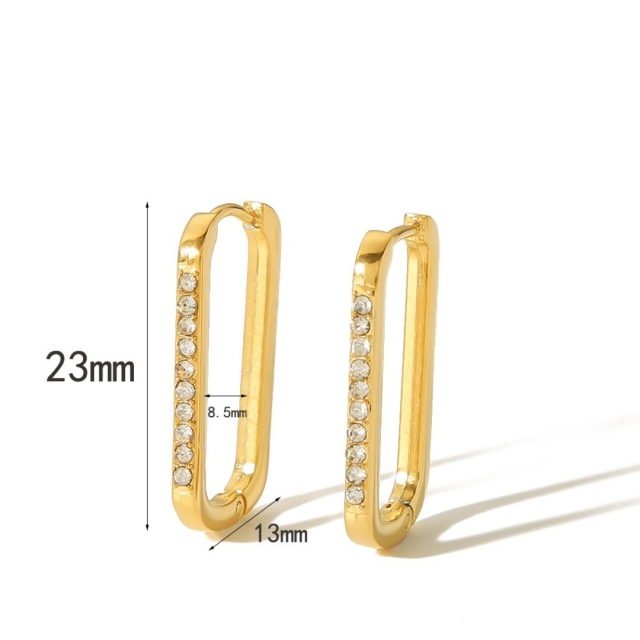 Crystals Classic Hoops