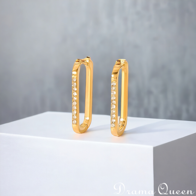 Crystals Classic Hoops