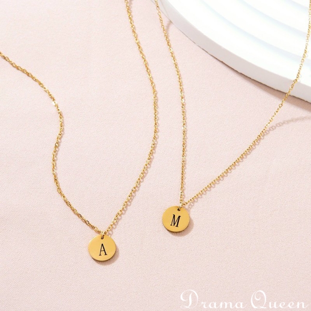 Small Initial Necklace