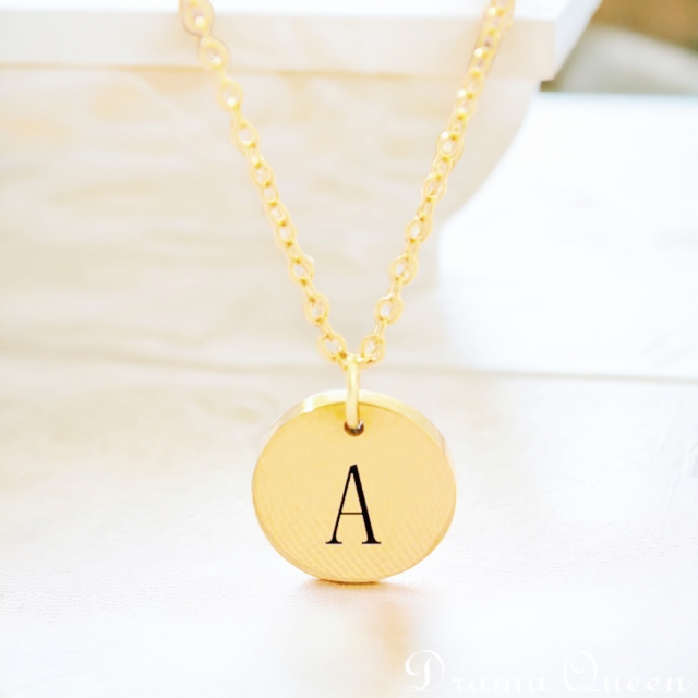 Small Initial Necklace