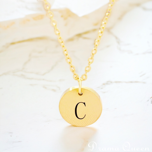 Small Initial Necklace