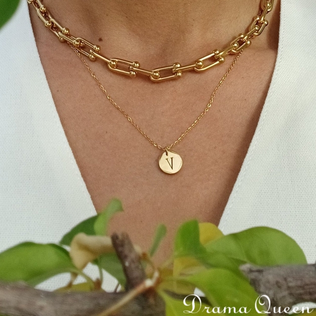 Small Initial Necklace