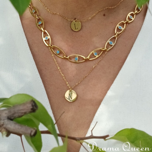 Small Initial Necklace