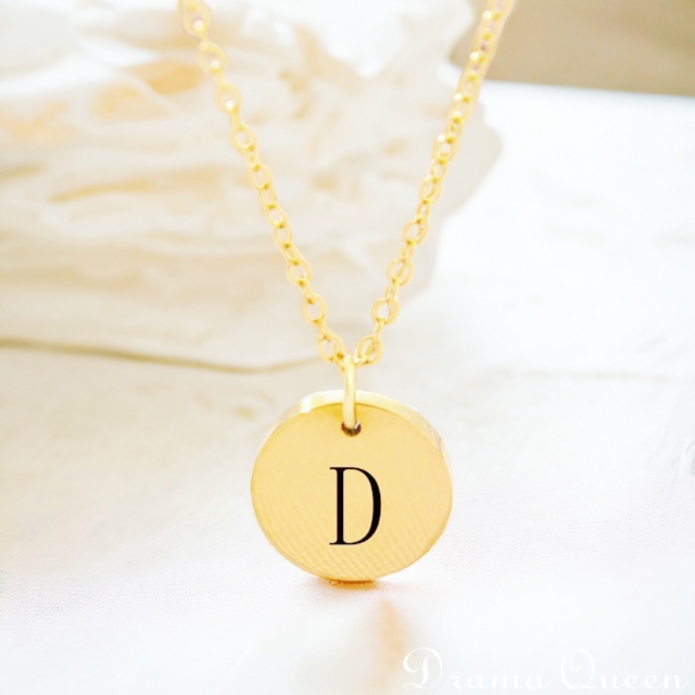 Small Initial Necklace