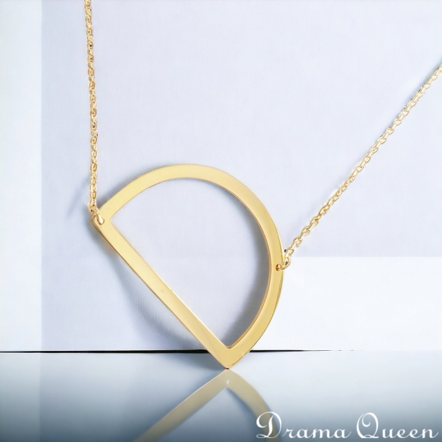 Large Initial Necklace
