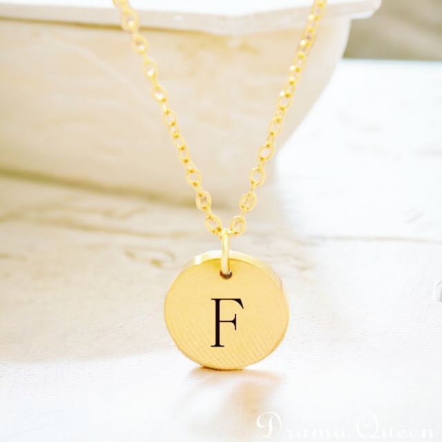 Small Initial Necklace