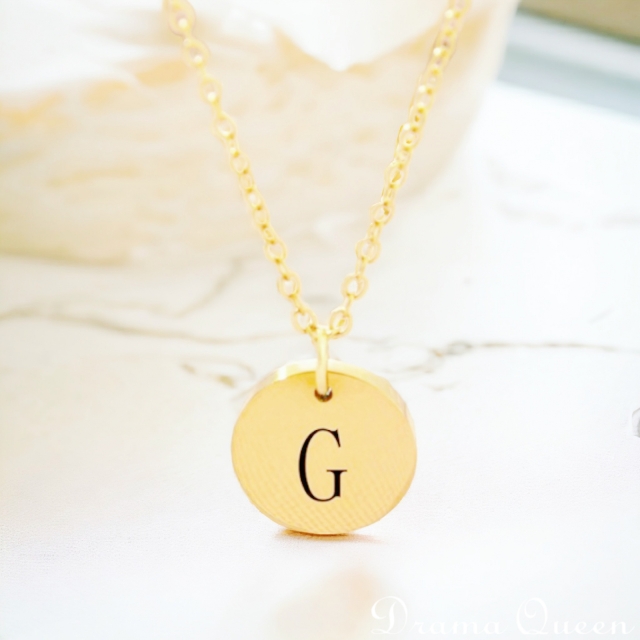 Small Initial Necklace