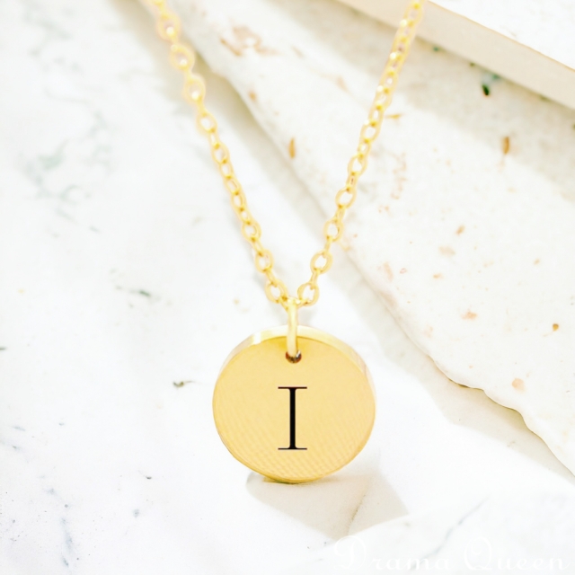 Small Initial Necklace