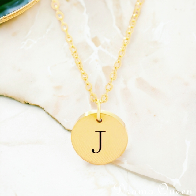 Small Initial Necklace