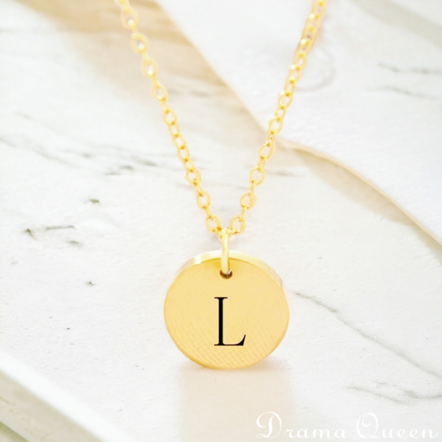 Small Initial Necklace