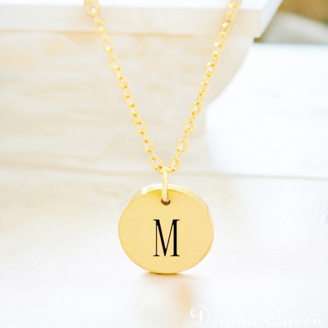 Small Initial Necklace