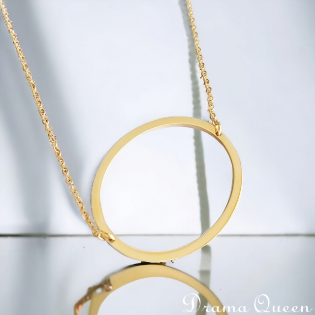 Large Initial Necklace