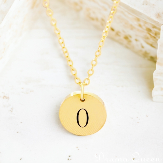 Small Initial Necklace