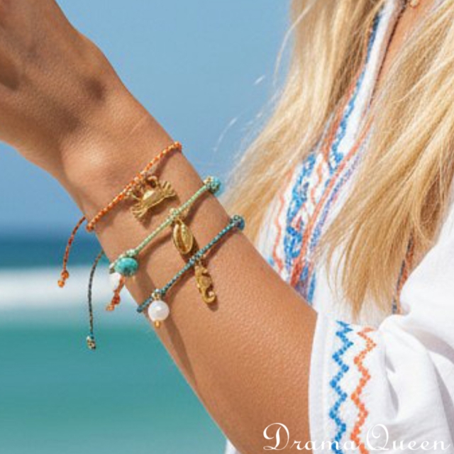 Shell Charm Rope Bracelet 