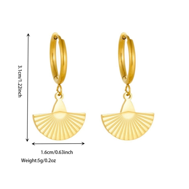 Mandarin Fans Earrings 