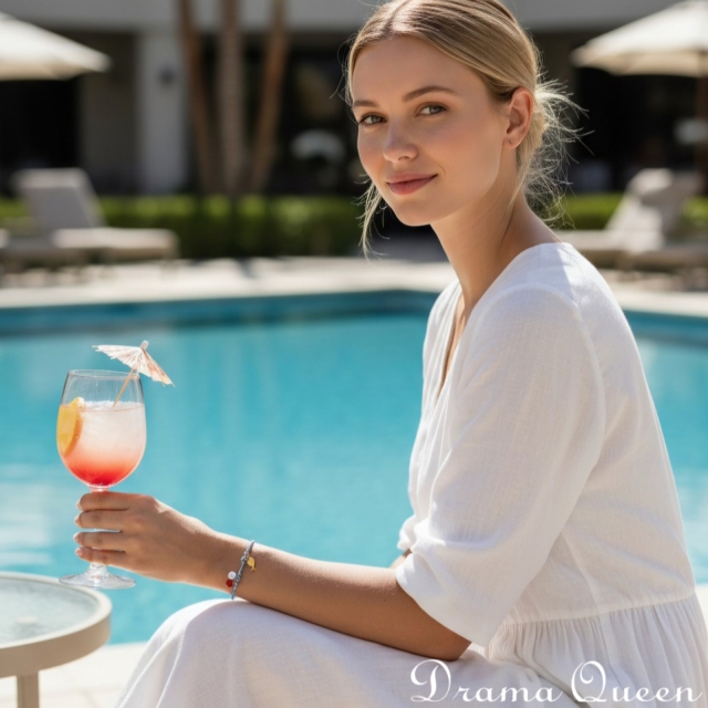 Dolphin Charm Rope  Bracelet 