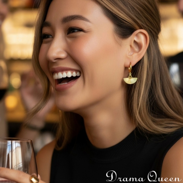 Mandarin Fans Earrings 