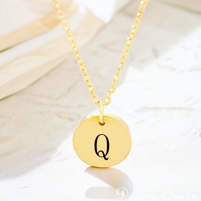 Small Initial Necklace