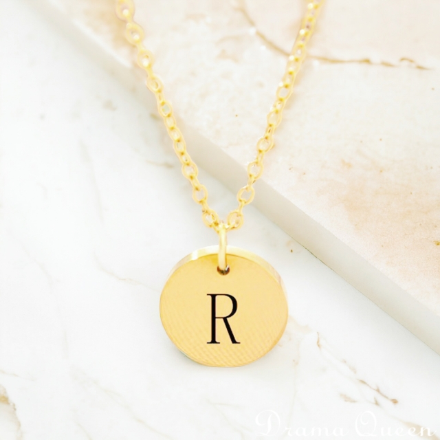 Small Initial Necklace