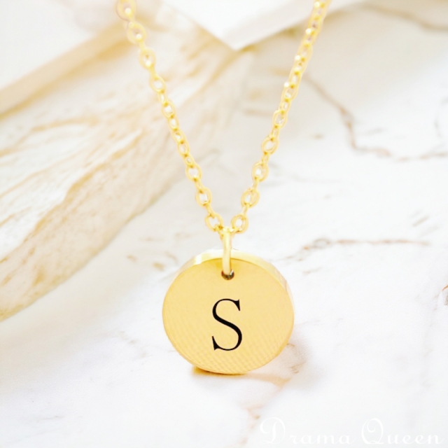 Small Initial Necklace