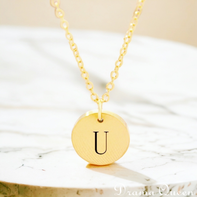 Small Initial Necklace