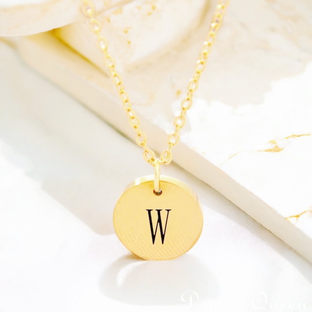 Small Initial Necklace
