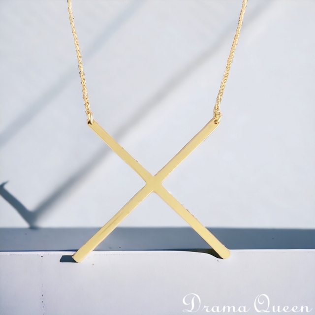 Large Initial Necklace