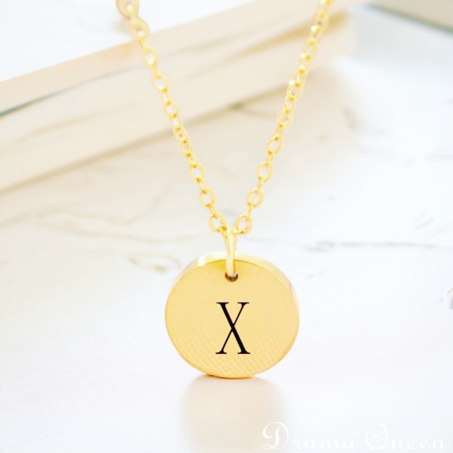 Small Initial Necklace