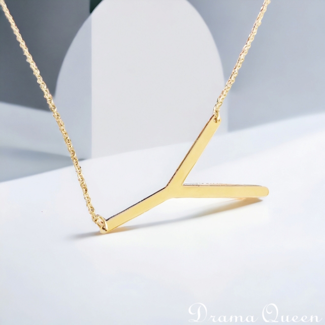 Large Initial Necklace