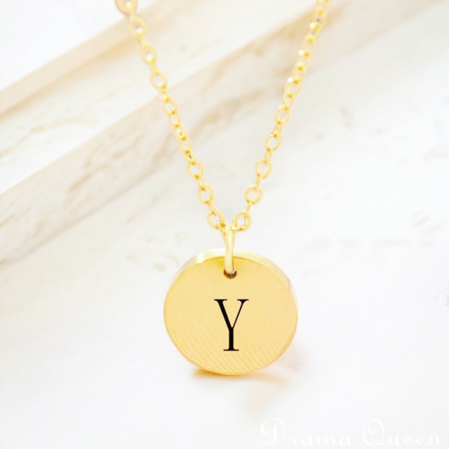 Small Initial Necklace