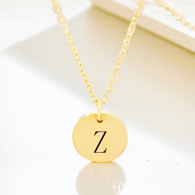 Small Initial Necklace